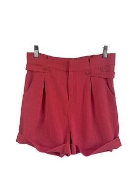 LADAKH High-Rise Herringbone Shorts